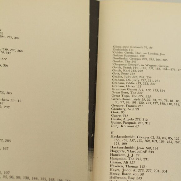 Vintage A Pictorial History Of Wrestling Hardback Book 1st Ed, 2nd Imp. 1969 - Picture 6 of 6